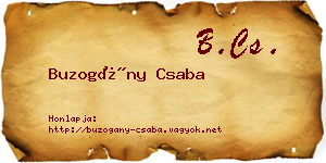 Buzogány Csaba névjegykártya